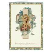 Katholiek ONBEVLEKT HART MARIA Begrafenis Condolea (Voorkant)