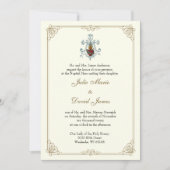 Katholiek Onbevlekt Hart van Maria bruiloft Kaart (Voorkant)