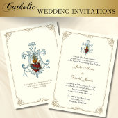 Katholiek Onbevlekt Hart van Maria bruiloft Kaart