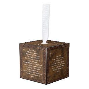 Katholiek Prayer Cube Ornament Gepersonaliseerd Ru
