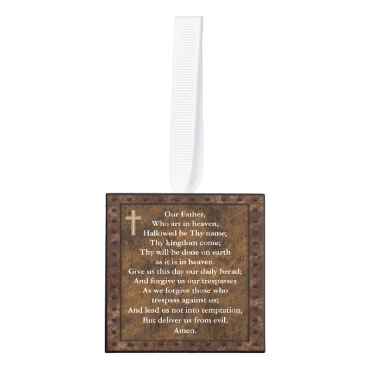 Katholiek Prayer Cube Ornament Gepersonaliseerd Ru (Voorkant)