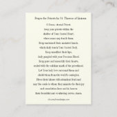 Katholiek Priestergebed door St. Therese Religious Visitekaartje (Achterkant)