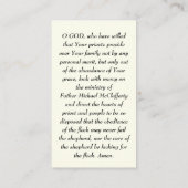 Katholiek Priesterwijding Gebed Misoffer Plaatskaartje (Achterkant)