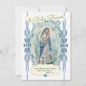 Katholiek Religieus Baby shower Nieuwe Moeder Vint Kaart (Voorkant)
