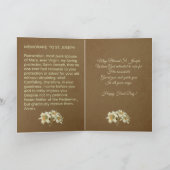 Katholiek Religieus St. Joseph Feest Gebed Kaart (Binnen)