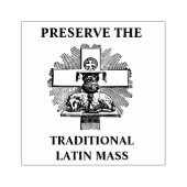 Katholiek reservaat Traditionele Latijnse Massa La Rubberstempel (Afrduk)