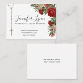 Katholiek Rosary Religious Roses Visitekaartje (Voorkant / Achterkant)