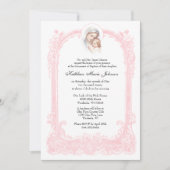 Katholiek Roze Doopsel Maria Jezus Kaart (Voorkant)