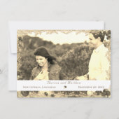 Katholiek Rozen Flat Save the Date Kaart (Voorkant)