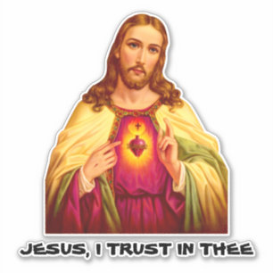 Katholiek Sacred Heart Divine Mercy Merciful Jesus Sticker