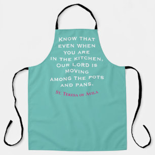 Katholiek Saint Quote Apron Schort