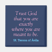 Katholiek Saint Quote Magnet (Voorkant)