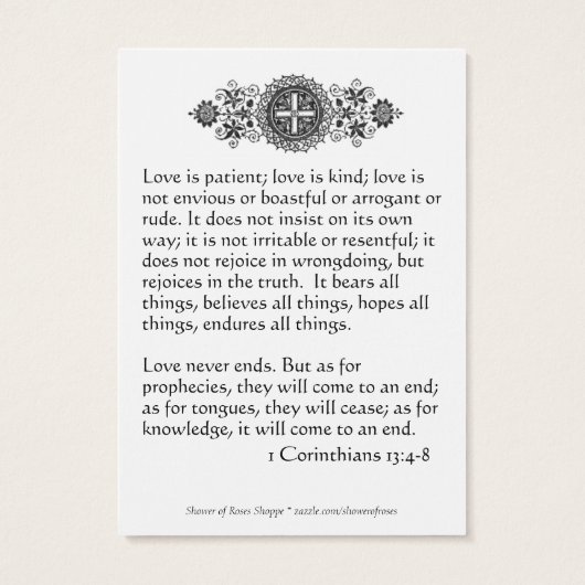 Katholiek Save the Date Trouwkaarten Visitekaartje (Achterkant)