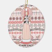 Katholiek Sint-Ornament: St. Maria Goretti Keramisch Ornament (Links)