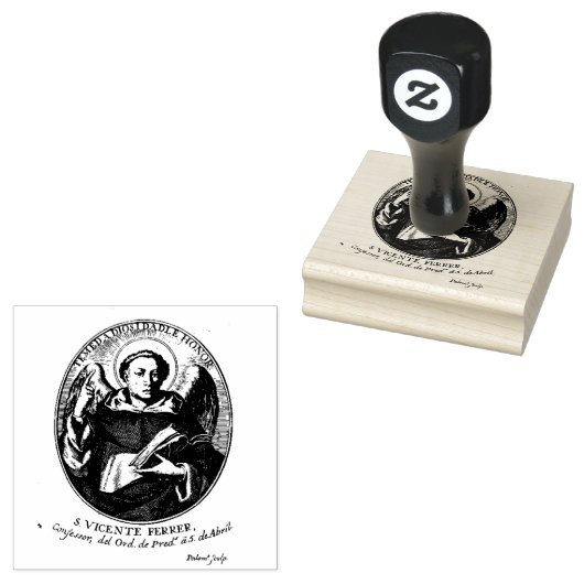 Katholiek St. Vincent Ferrer Rubberstempel (Gestempeld)