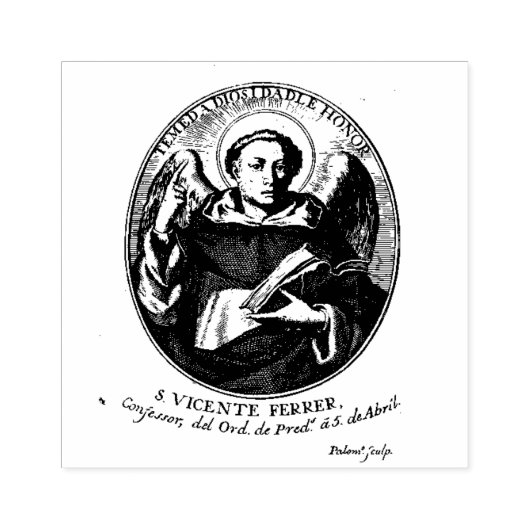 Katholiek St. Vincent Ferrer Rubberstempel (Afrduk)