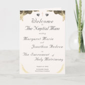 Katholiek trouwprogramma met dankzegging programma (Voorkant)