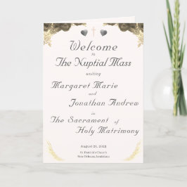 Katholiek trouwprogramma met dankzegging programma