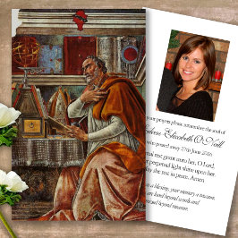 Katholiek verlies St Augustine Gebed Sympathie Kaa Visitekaartjes