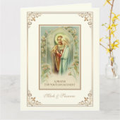 Katholiek Verloving gefeliciteerd Kaart (Gele Bloem)