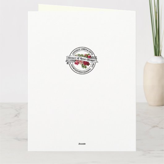 Katholiek Verloving gefeliciteerd Kaart (Achterkant)