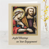 Katholiek Verloving Gefeliciteerd Kaart met gebed (Gele Bloem)