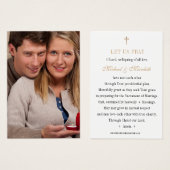 Katholiek Verloving Prayer Foto Visitekaartje (Voorkant /achterkant)