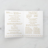 Katholiek Victoriaans Fan Wedding Programma (Binnen)