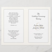 Katholiek vouwweddenschappen Programma Ecru (Voorkant)