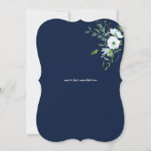 Katholieke 1e verjaardagsuitnodiging waterverf flo kaart (Achterkant)