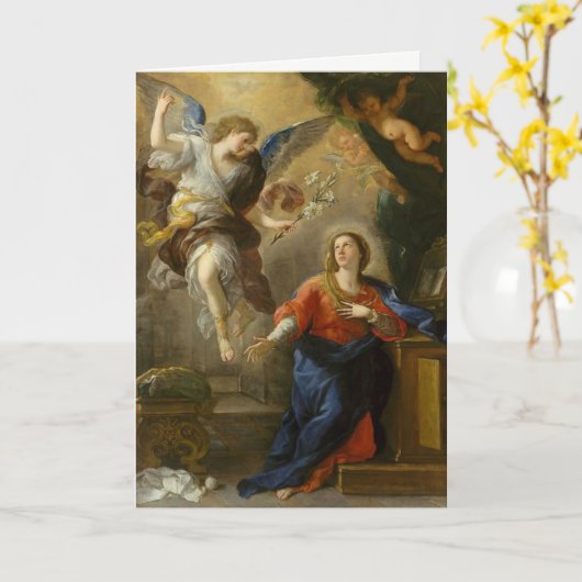 Katholieke aankondiging van de Maagd Maria-Manuscr (Gele Bloem)