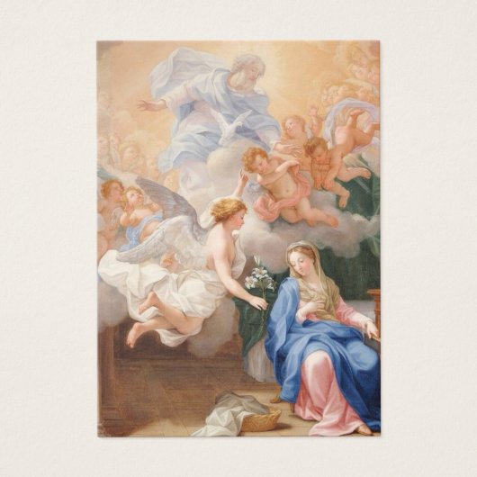 Katholieke aankondiging van Mary Memorare Prayer (Voorkant)