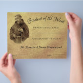 Katholieke Achievement Award Schoolcertificaat Flyer (Hand)