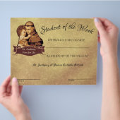 Katholieke Achievement Award Schoolcertificaat Flyer (Hand)