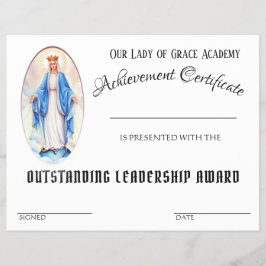 Katholieke Achievement Award Schoolcertificaat Flyer