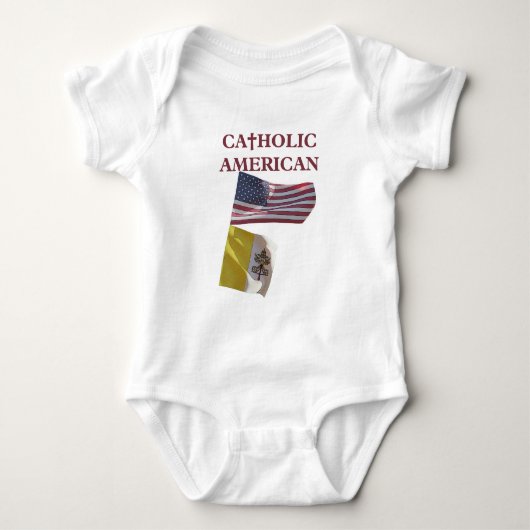 Katholieke Amerikaan Leo 14 Romper (Voorkant)