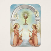 Katholieke Angels Funeral Prayer Memorial Kaart (Voorkant)