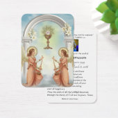 Katholieke Angels Funeral Prayer Memorial Kaart (Bureau)