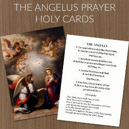 Katholieke Annunciatie Maagd Maria Angelus Gebed Visitekaartje