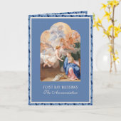 Katholieke Annunciatie Maagd Mary met Angel Kaart (Gele Bloem)