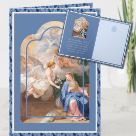 Katholieke Annunciatie Maagd Mary met Angel Kaart