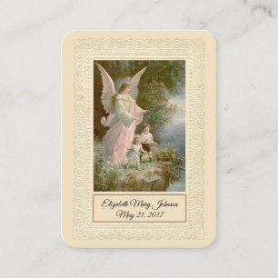 Katholieke Baby Baptismal Herdenking Heilige Kaart Visitekaartje