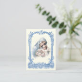 Katholieke Baby Doopherdenking Heilige Kaart (Staand voorkant)