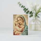 Katholieke Baby Doopherdenking Heilige Kaart (Staand voorkant)