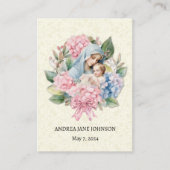 Katholieke Baby Meisje Doop Herdenking Heilige Kaa Informatiekaartje (Voorkant)