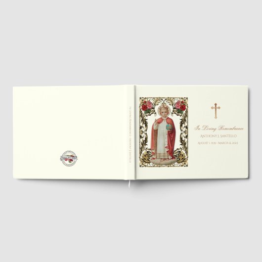 Katholieke Baby van Praag Memorial Jesus Funeral Gastenboek (Volledig)