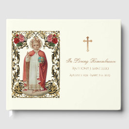 Katholieke Baby van Praag Memorial Jesus Funeral Gastenboek