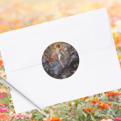 Katholieke barokke opstanding Jezus Christus Pasen Ronde Sticker