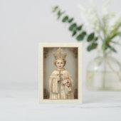 Katholieke Begrafenis Baby van Praag Jezus Informatiekaartje (Staand voorkant)