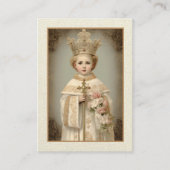 Katholieke Begrafenis Baby van Praag Jezus Informatiekaartje (Voorkant)